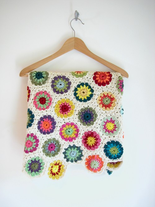 crochet blanket hexagons